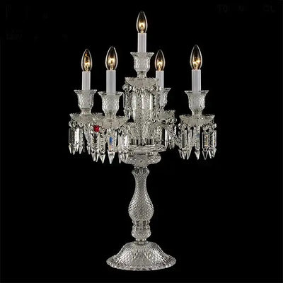 Claristea | Luxury 5-Light Crystal Table Lamp Cachandeliers