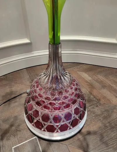 Elegant 18-Light Multicolor Crystal Floor Lamp Cachandeliers