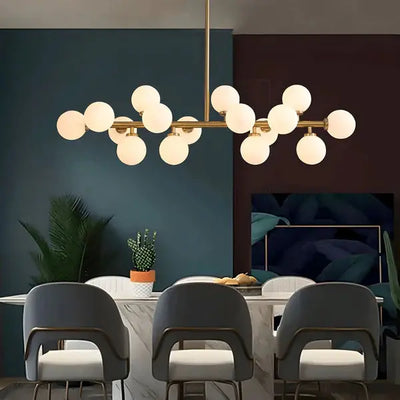 Celestara| Glass Globes Pendant Light Dimmable Modern Ceiling Fixture Cachandeliers