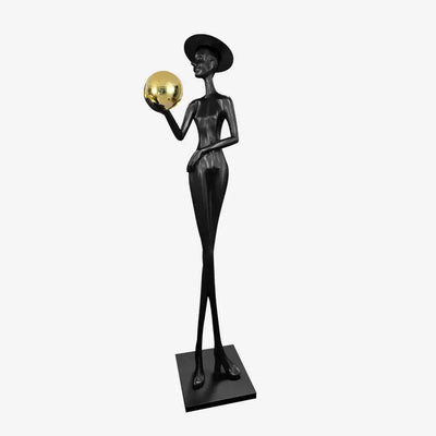 Silhouette | Lady Sculpture Floor Lamp Cachandeliers