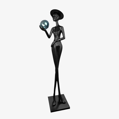 Silhouette | Lady Sculpture Floor Lamp Cachandeliers
