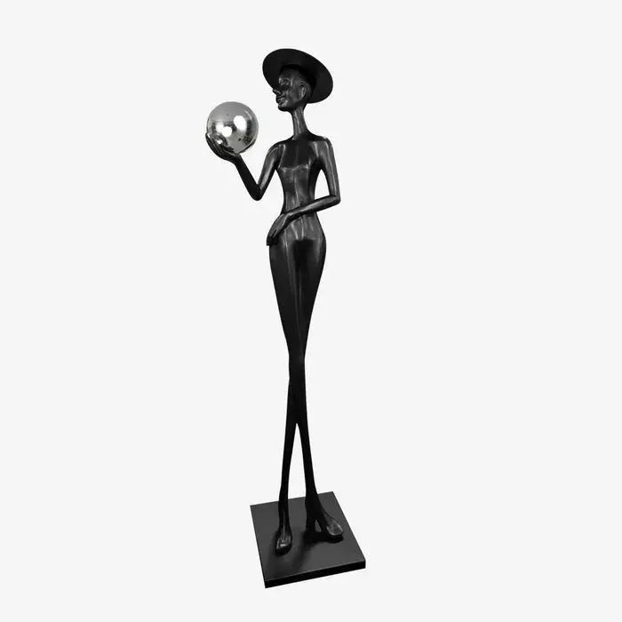 Silhouette | Lady Sculpture Floor Lamp Cachandeliers