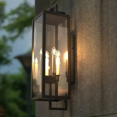 Noctura | Modern Waterproof Outdoor Wall Lamp with Sleek Black Finish Cachandeliers