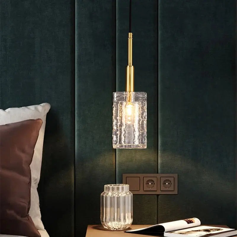 Velira | Vintage Gold & Crystal Glass Pendant Light – Timeless Elegance Cachandeliers